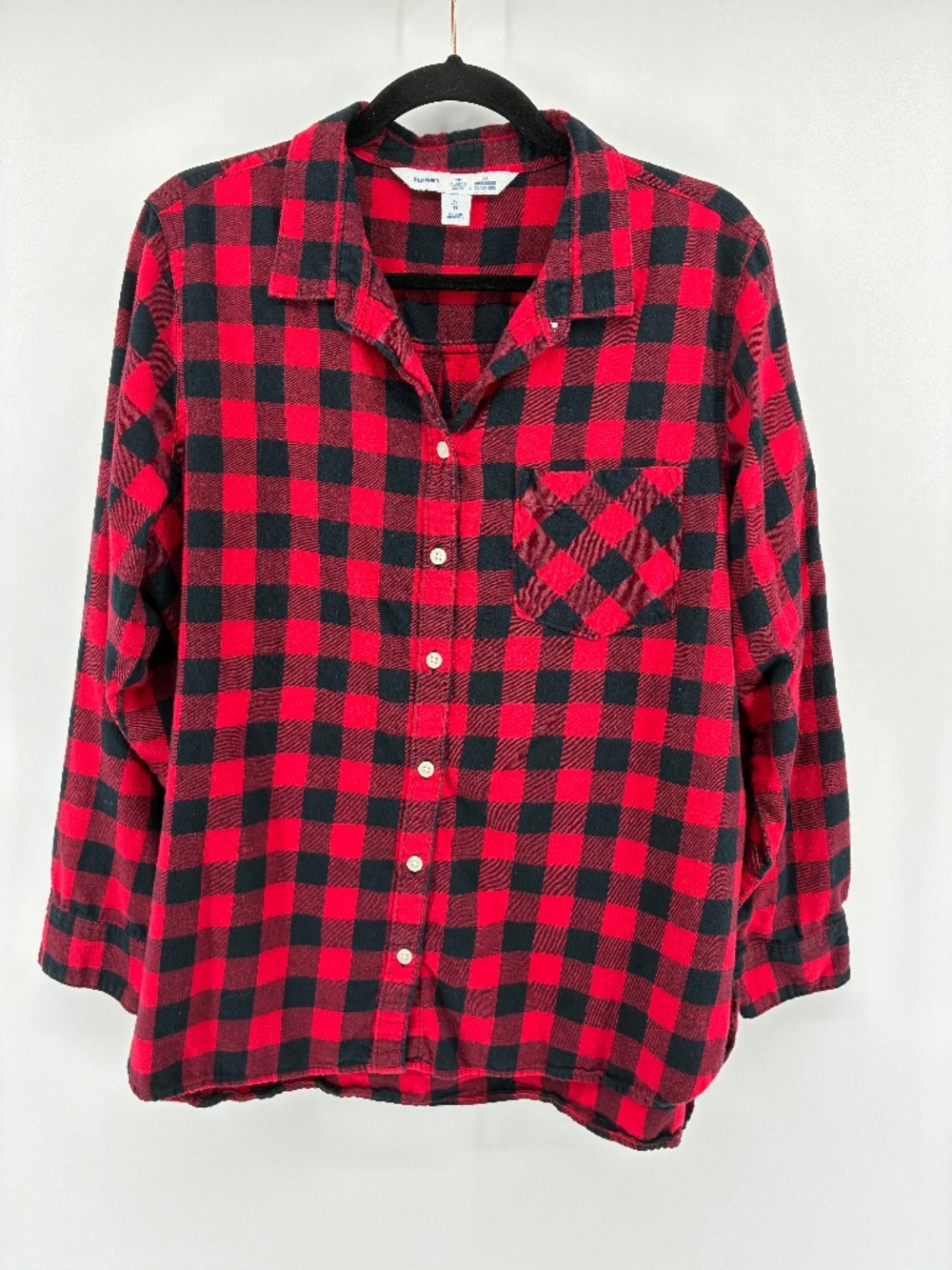 MASSIVE $10 SALE Old Navy Red & Black Buffalo Plaid Long Sleeve Button Up Top